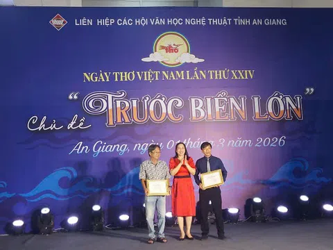 An Giang: Trao giải Cuộc thi sáng tác thơ và ca khúc phổ thơ