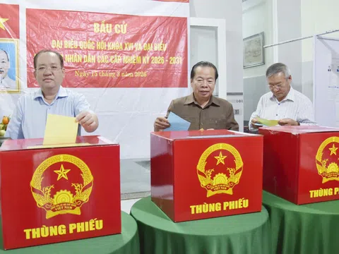 An Giang: Cử tri tham gia bầu cử đạt trên 99,5%
