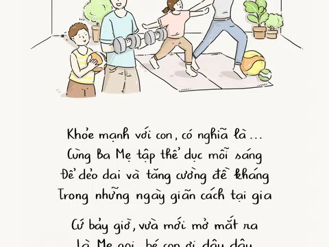 Mong muốn về cuộc sống khỏe mạnh của trẻ em trong mùa dịch qua góc nhìn hội họa