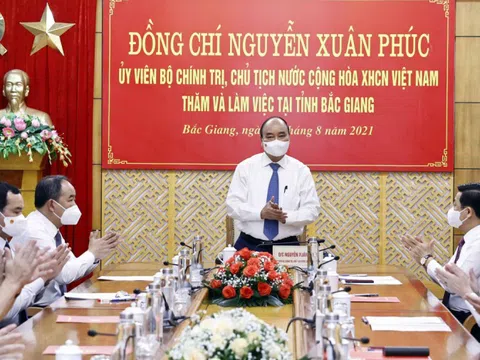 Tỉnh Bắc Giang được Chủ tịch nước tặng Huân chương vì thành tích chống dịch