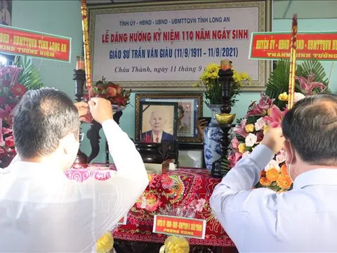 Long An kỷ niệm 110 năm ngày sinh ﻿Giáo sư Trần Văn Giàu