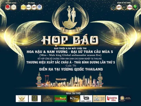 Họp báo công bố cuộc thi Hoa hậu - Nam vương Đại sứ toàn cầu mùa 5