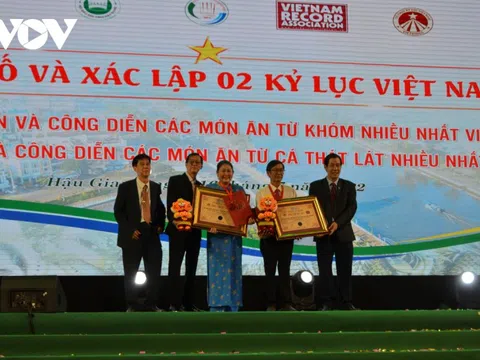 Hậu Giang: Xác lập kỷ lục về chế biến và công diễn các món ăn từ cá thác lác và khóm