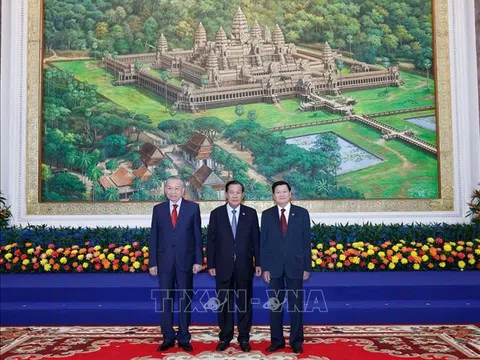 Tổng Bí thư Tô Lâm đồng chủ trì Cuộc gặp giữa Người đứng đầu ba Đảng Việt Nam - Campuchia – Lào