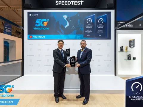 Mạng VinaPhone được công nhận '5G tốt nhất Đông Nam Á'