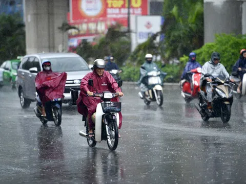 Ngày 22/4: Ảnh hưởng không khí lạnh, Bắc Bộ mưa dông diện rộng