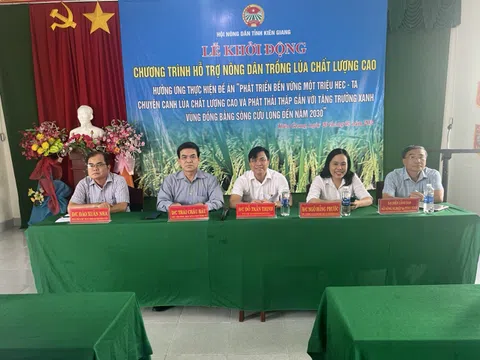 Kiên Giang: Gia tăng giá trị lúa chuyên canh chất lượng cao và phát thải thấp gắn với tăng trưởng xanh