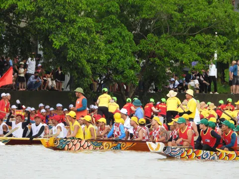 Đặc sắc Lễ hội đua, bơi thuyền truyền thống trên sông Kiến Giang chào mừng 80 năm Quốc khánh 2/9