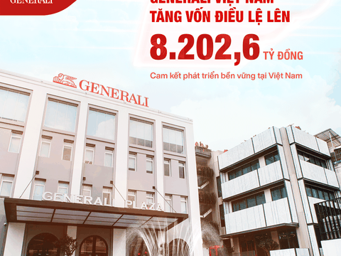 Cam kết phát triển bền vững, Generali Việt Nam tăng vốn điều lệ lên 8.202,6 tỷ đồng