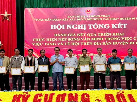 Huyện Di Linh, Lâm Đồng: Tổng kết đánh giá kết quả triển khai thực hiện nếp sống văn minh trong việc cưới, việc tang và lễ hội