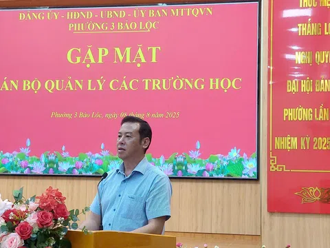 Phường 3 Bảo Lộc, Lâm Đồng: Gặp mặt cán bộ quản lý các trường học