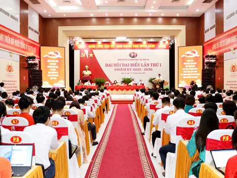 Đảng bộ các cơ quan Đảng tỉnh Nghệ An tổ chức Đại hội lần thứ nhất, nhiệm kỳ 2025 - 2030