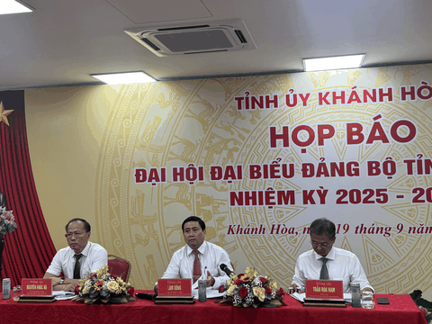 Họp báo Đại hội đại biểu Đảng bộ tỉnh Khánh Hòa lần thứ I, nhiệm kỳ 2025 - 2030