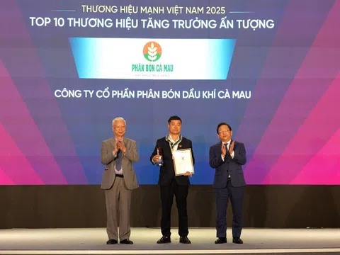 Top 10 thương hiệu tăng trưởng ấn tượng 2025: PVCFC xuất khẩu bứt phá, khẳng định vị thế tiên phong