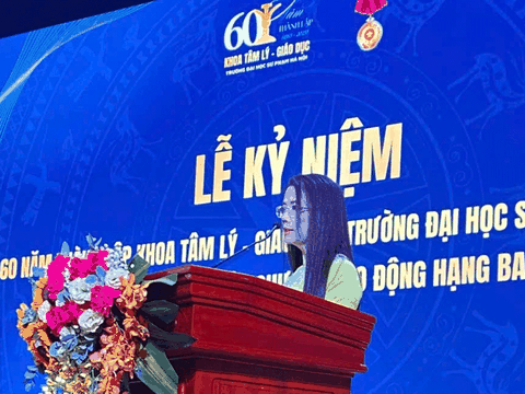 Khoa Tâm lý Giáo dục, Trường Đại học Sư phạm Hà Nội đón nhận Huân chương Lao động hạng Ba