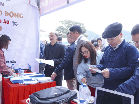 Gần 600 lao động, học sinh xã Sủng Máng tham gia Phiên giao dịch việc làm năm 2025