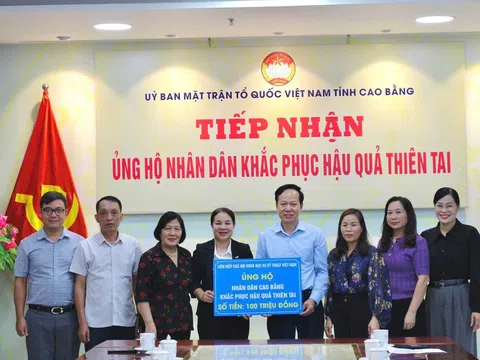 VUSTA hỗ trợ người dân Cao Bằng khắc phục hậu quả bão số 10 và 11