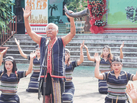 Lâm Đồng: Tái hiện Lễ mừng lúa mới (Ñhô rơhê kòi) của đồng bào dân tộc K'Ho tại xã Đam Rông 2