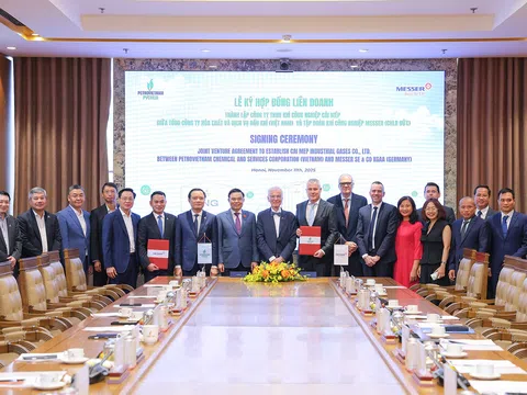 Khởi động liên doanh khí công nghiệp Cái Mép giữa PVChem và Messer