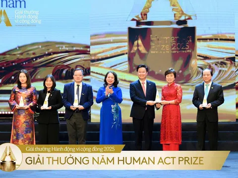 Quỹ Thiện Tâm được vinh danh hạng mục cao nhất trong lễ trao giải thưởng Hành động vì cộng đồng - Human Act Prize 2025