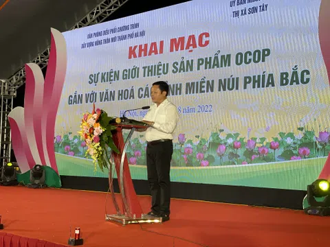 Khai mạc sự kiện giới thiệu sản phẩm OCOP gắn với văn hóa các tỉnh miền núi phía Bắc tại thị xã Sơn Tây