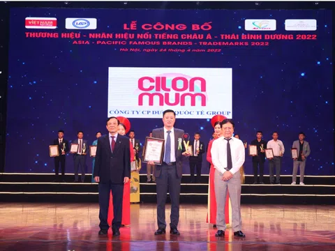 Cilonmum vinh danh tại Tôn vinh thương hiệu tiêu biểu Châu Á Thái Bình Dương 2022