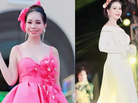 Hoa hậu Thanh Hằng tinh tế sang trọng với áo dài ngọc trai cách điệu trong ngày hội văn hóa dân gian