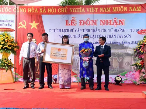 Huyện Mộ Đức (Quảng Ngãi): Đón nhận Bằng xếp hạng di tích lịch sử cấp tỉnh họ Trần tộc Từ Đường - Tú Sơn và miếu thờ Thất đại công thần Tây Sơn