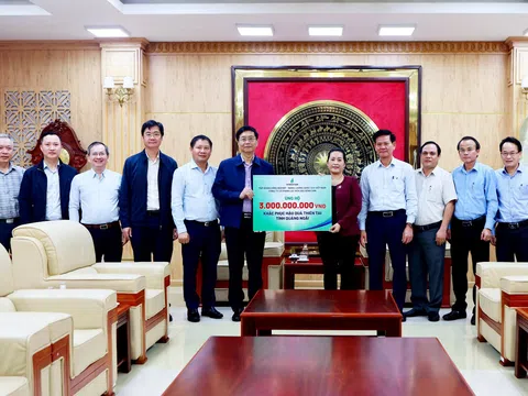 Quảng Ngãi: Các cơ quan, doanh nghiệp ủng hộ đồng bào bị thiệt hại lũ lụt hơn 3,48 tỷ đồng