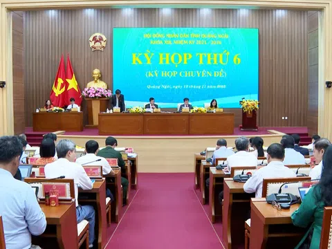 Kỳ họp thứ 6 HĐND tỉnh Quảng Ngãi: Thông qua 9 Nghị quyết quan trọng nhằm thúc đẩy phát triển kinh tế, xã hội địa phương