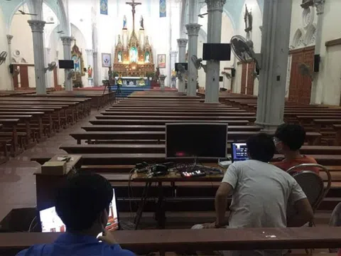 Giáo xứ Lộc Thủy (Hà Tĩnh) chấp hành nghiêm công tác phòng chống dịch Covid-19