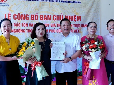 Lễ công bố Ban Chủ nhiệm Câu lạc bộ Bảo tồn và Phát huy giá trị di sản Thực hành tín ngưỡng thờ mẫu Tam Phủ của người Việt