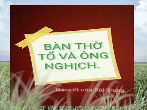 Bàn thờ Tổ và ông "nghịch"