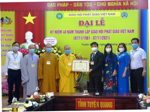 Giáo hội Phật giáo Việt Nam tỉnh Tuyên Quang phát huy “Hộ quốc an dân, Hội nhập và phát triển cùng đất nước”