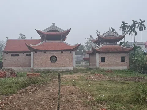 Thanh Hóa: Phục dựng sắp xong chùa Hưng Phúc phối thờ Phật và Thái sư Á Vương Đào Cam Mộc tại làng Tràng Lang, xã Định Tiến (Yên Định)