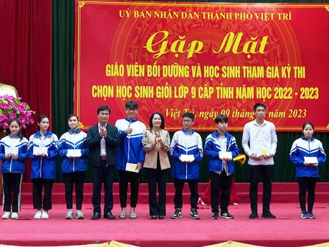 Phú Thọ: 962 học sinh lớp 9 đoạt giải Kỳ thi chọn học sinh giỏi cấp tỉnh