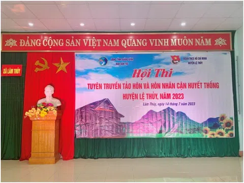 Quảng Bình: Lệ Thủy tổ chức hội thi tuyên truyền tảo hôn, hôn nhân cận huyết thống vùng dân tộc thiểu số
