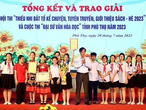 Phú Thọ: Huyện Phù Ninh đoạt giải xuất sắc  Hội thi “Thiếu nhi Đất Tổ kể chuyện, tuyên truyền, giới thiệu sách - Hè 2023”