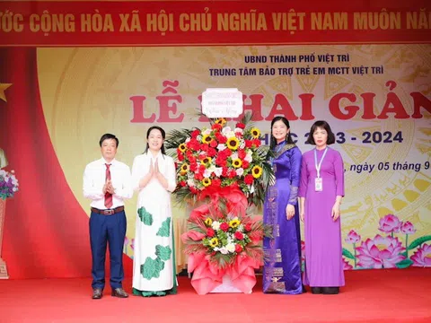 Phú Thọ: Trung tâm Bảo trợ trẻ em mồ côi tàn tật Việt Trì khai giảng năm học 2023 - 2024