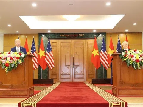 Một chương mới trong quan hệ của hai nước Việt Nam - Hoa Kỳ nâng tầm quan hệ Đối tác Chiến lược Toàn diện vì hòa bình, hợp tác, phát triển bền vững