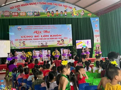Trường Mầm non Duyên Hải (TP Lào Cai) vượt khó nuôi dưỡng, giáo dục trẻ, hết lòng vì học sinh