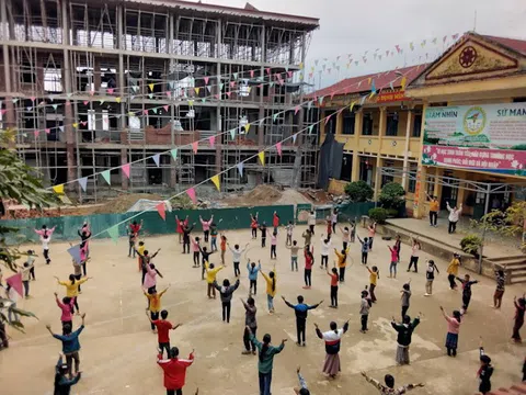 Lào Cai: Xã Dìn Chin (Mường Khương) sắp hoàn thành phòng học, khu bán trú Tiểu học &THCS khang trang