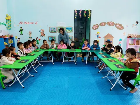 Hà Giang: Trường Mầm non Tân Trịnh (Quang Bình) tăng cường dạy tiếng Việt cho trẻ dân tộc thiểu số