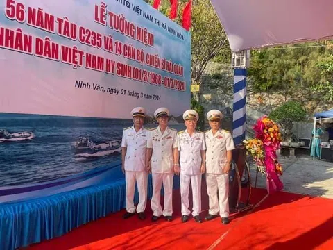 Lễ tưởng niệm sự hy sinh cao cả của thủy thủ 3 tàu không số trong chiến dịch Mậu Thân 1968