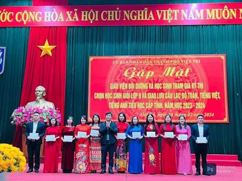 Phú Thọ: Việt Trì đứng thứ nhất ba năm thi chọn học sinh giỏi lớp 9 cấp tỉnh