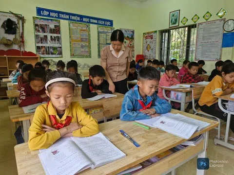 Hà Giang: Trường PTDTBT tiểu học Nàn Ma (Xín Mần) chăm lo bữa ăn bán trú cho học sinh