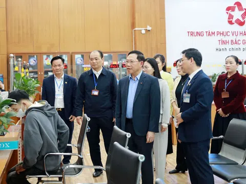 Bắc Giang kiểm tra công tác đầu năm tại Trung tâm Phục vụ hành chính công