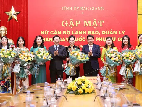 Bắc Giang gặp mặt nữ cán bộ lãnh đạo, quản lý nhân kỷ niệm Ngày Quốc tế Phụ nữ