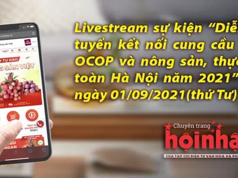 Diễn đàn trực tuyến kết nối cung cầu sản phẩm OCOP và nông sản, thực phẩm an toàn Hà Nội năm 2021