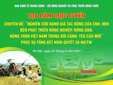 Nghiên cứu đánh giá tác động của CNH, HĐH đến phát triển nông nghiệp, nông dân, nông thôn Việt Nam trong bối cảnh, yêu cầu mới